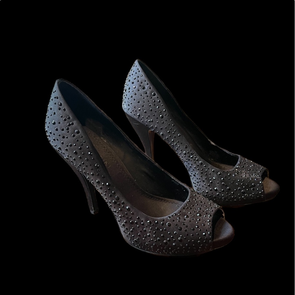 Gianni Bini Peep Toe Pumps with Studs.